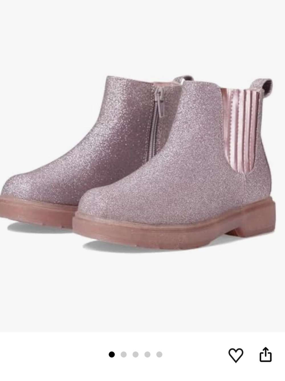 Skechers Kids Glitter Chelsea Boots in Rose Pink